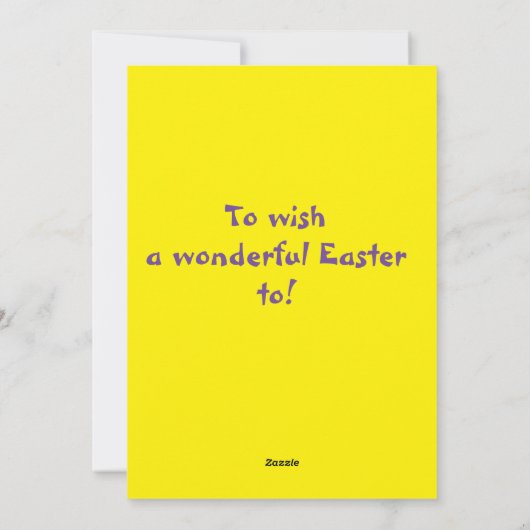 グランドソンズイースターのグリーティングカード シーズンカード (裏面)