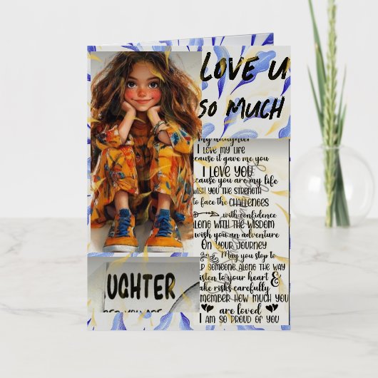 グランドダウター像 箔グリーティングカード (正面)