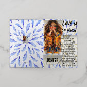 グランドダウター像 箔グリーティングカード (外側レイダウン)