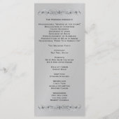 グランドダチェスシルバースクロール結婚式 プログラム (裏面)