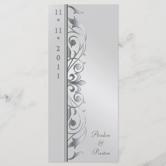 グランドダチェスシルバースクロール結婚式 プログラム (正面)