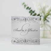 グランドダチェスシルバーメタルスクロール招待状 招待状 (スタンド正面)