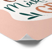 グランドチルドレンズメイクライフグランドカワイイタイポグラフィ ポスター (角)