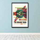 グランドツアーレトロNASAトラベルポスターキャンバスプリント キャンバスプリント (インサイチュ (ウッドフロア))