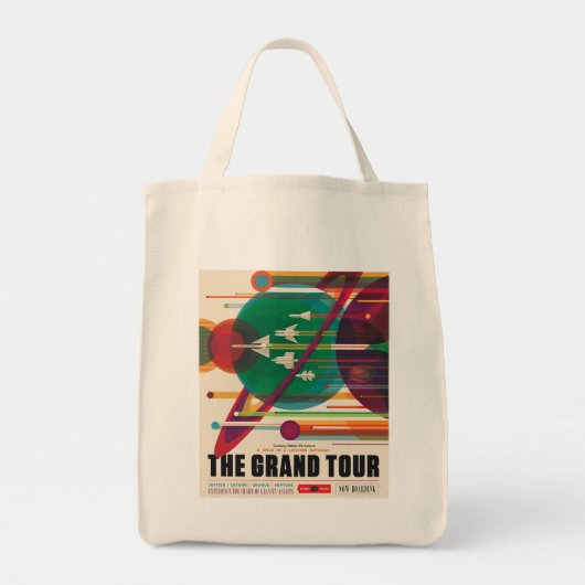 グランドツアー宇宙旅行アートの買い物トートバッグ トートバッグ (正面)