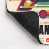 グランドツアー-レトロNASA旅行ポスターマウスパッド マウスパッド (コーナー)