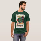 グランドツアー-レトロNASA旅行ポスターワイシャツ Tシャツ (正面フル)