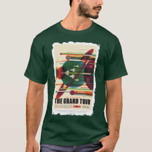 グランドツアー-レトロNASA旅行ポスターワイシャツ Tシャツ