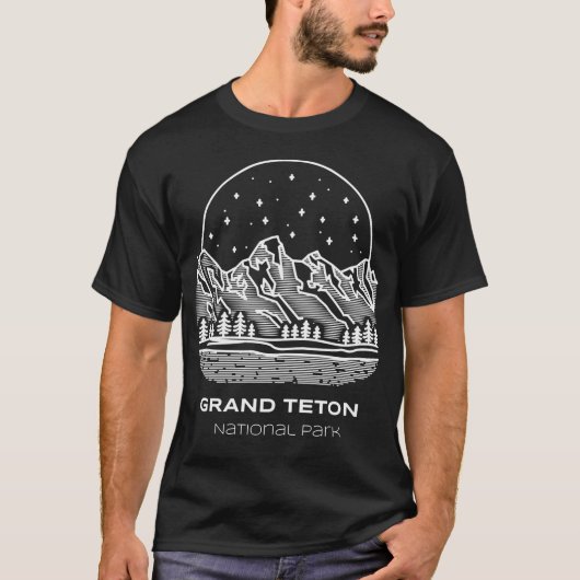 グランドティトン国立公園ベスト Tシャツ (正面)