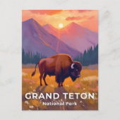 グランドティトン国立公園 | ビゾン ワイオミング州 旅行 ポストカード (正面)