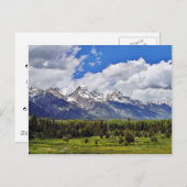 グランドティトン国立公園。 ポストカード (正面/裏面)