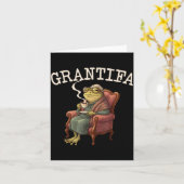 グランドティファフログ面白グラフィック男女 カード (黄色い花)