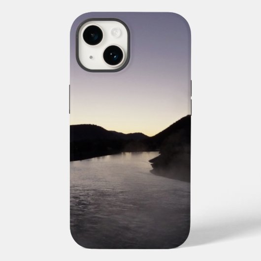 グランドティートンのジャクソン川の朝霧 Case-Mate iPhoneケース (裏面)