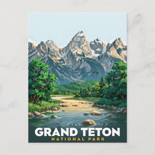 グランドティートン国立公園の旅 ポストカード (正面)