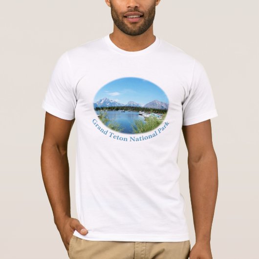 グランドティートン国立公園の風景 Tシャツ (正面)