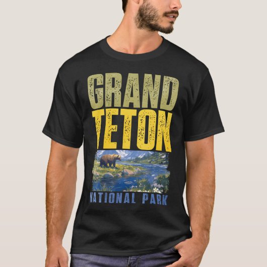 グランドティートン国立公園 Tシャツ (正面)
