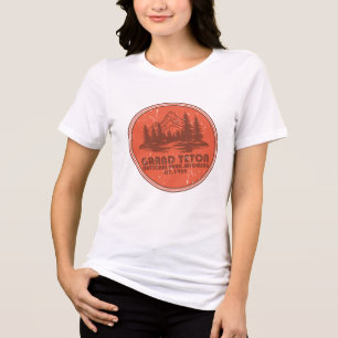 グランドティートン山脈 ワイオミング州 国立公園 トライブレンドTシャツ