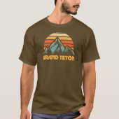 グランドティートン・レトロターコイズブルー Tシャツ (正面)