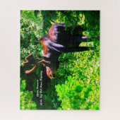 グランドテトンでムース。クリスマス挨拶ジグソー  ジグソーパズル (縦)