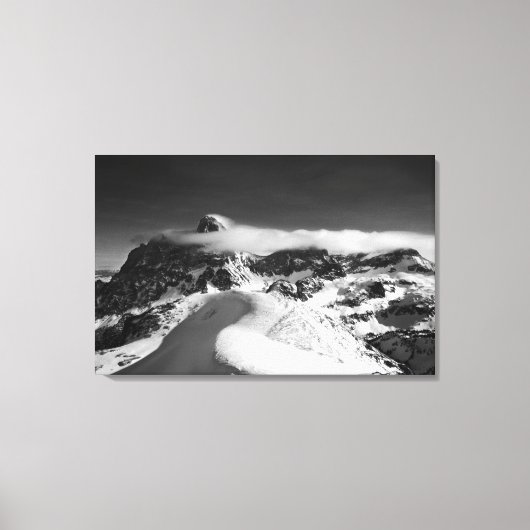 グランドテトンと大聖堂グループ キャンバスプリント (正面)