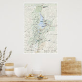 グランドテトンの地図のポスター ポスター (キッチン)