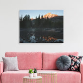 グランドテトンサンライズアットコットンウッドクリーク キャンバスプリント (インサイチュ (リビング))
