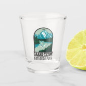 グランドテトンジャクソンホールバレーナショナルパーク ショットグラス (正面)