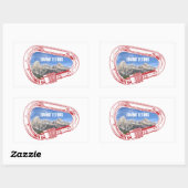 グランドテトンズ登山カラビナー 長方形シール (シート)