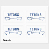 グランドテトンズ登山クイックドロー 長方形シール (シート)