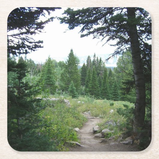 グランドテトントレイル スクエアペーパーコースター (正面)