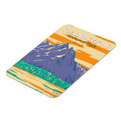 グランドテトンナショナルパークイン春ヴィンテージ マグネット (左側)