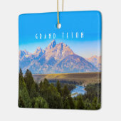 グランドテトンナショナルパークオーナメント セラミックオーナメント (左)