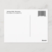 グランドテトンナショナルパークキツネキット ポストカード (裏面)