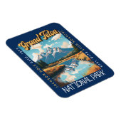 グランドテトンナショナルパークジャクソンホ動揺してール マグネット (右側)