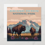 グランドテトンナショナルパークジャクソンワイオミンマウンテン (正面/裏面)