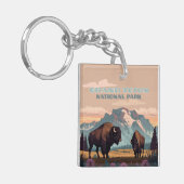 グランドテトンナショナルパークジャクソンワイオミンマウンテン キーホルダー (正面左)