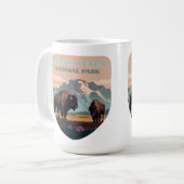 グランドテトンナショナルパークジャクソンワイオミンマウンテン コーヒーマグカップ (正面左)
