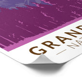 グランドテトンナショナルパークテトンレンジトラベルアート ポスター (角)