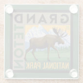 グランドテトンナショナルパークムース ガラスコースター (裏面)