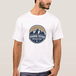 グランドテトンナショナルパークラウンドエンブレム Tシャツ