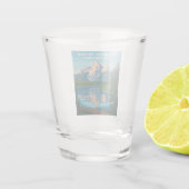 グランドテトンナショナルパークランドスケープトラベルアート ショットグラス (裏面)