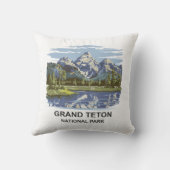 グランドテトンナショナルパークランドスケープ クッション (裏面)