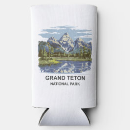 グランドテトンナショナルパークランドスケープ スリム缶クーラー