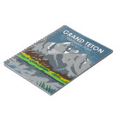 グランドテトンナショナルパークワイオミングヴィンテージ ノートブック (左側)