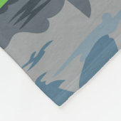 グランドテトンナショナルパークワイオミングヴィンテージ フリースブランケット (角)