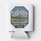 グランドテトンナショナルパークワイオミングヴィンテージ 缶クーラー (裏面)