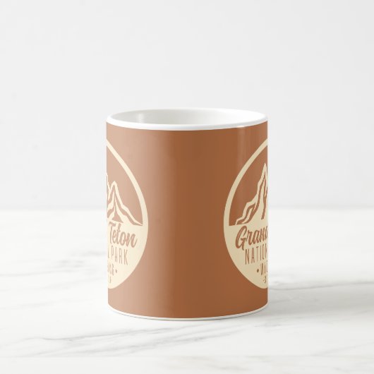 グランドテトンナショナルパークワイオミングUSA コーヒーマグカップ (中央)