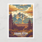 グランドテトンナショナルパークワイオミングUSA ポストカード (正面)