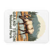 グランドテトンナショナルパークワイオミントラベル マグネット (横)