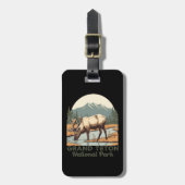 グランドテトンナショナルパークワイオミントラベル ラゲッジタグ (正面縦)